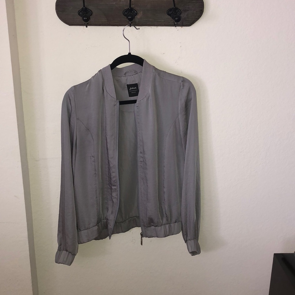 Flatbush grey polyester jacket